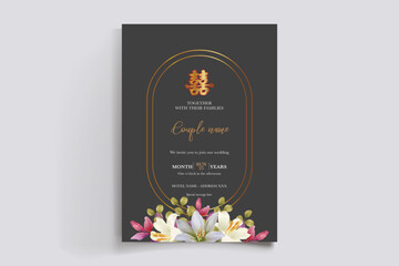 floral bridal shower invitation templates