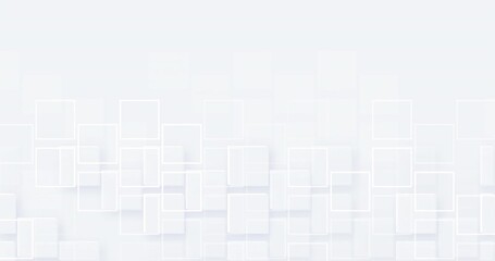 4k white light grey animated background. Seamless looped backdrop with squares textured pattern. Simple easy business animation. Technology modern trendy cyberspace.  Premium luxury design template
