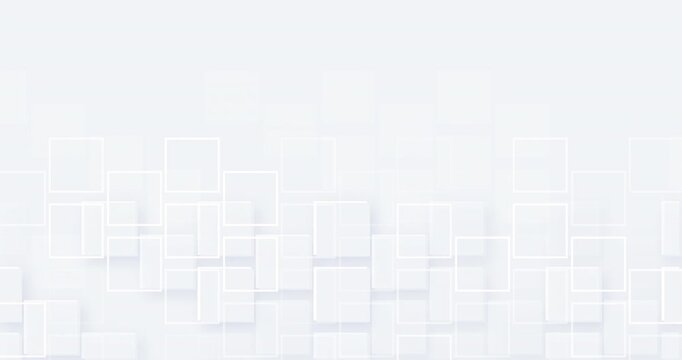 4k white light grey animated background. Seamless looped backdrop with squares textured pattern. Simple easy business animation. Technology modern trendy cyberspace.  Premium luxury design template
