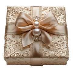 Elegant Gift Box with Pearl Bow