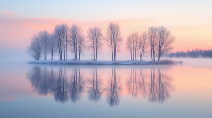 Fototapeta premium winter, sunrise, sunset, twilight, sky, clouds, natural scenery