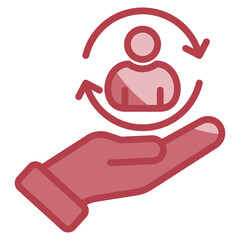 Customer Retention Icon Element For Design