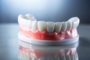 Obraz premium Professional Mouthguard for Sports: Close-up of a Protective Gum Shield