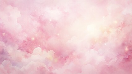 Fototapeta premium Soft pink watercolor wash creates a delicate, pastel background, ideal for wallpapers and delicate designs.