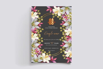 floral bridal shower invitation templates