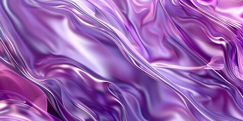 Obraz premium A luxurious Glossy Purple Silk Flow Background in vibrant shades of purple and violet