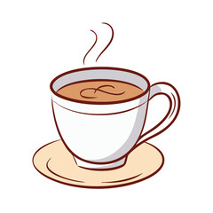coffee cup vector icon, coffee cup vector illustration - simple illustration of coffee cup, perfect for logos and iconscoffee cup 