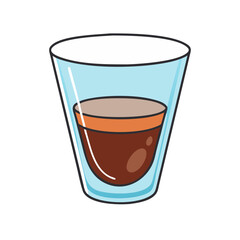 espresso shot vector icon, espresso shot vector illustration - simple illustration of espresso shot, perfect for logos and iconsespresso shot 