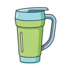 travel mug vector icon, travel mug vector illustration - simple illustration of travel mug, perfect for logos and iconstravel mug 