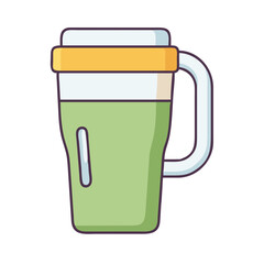 travel mug vector icon, travel mug vector illustration - simple illustration of travel mug, perfect for logos and iconstravel mug 