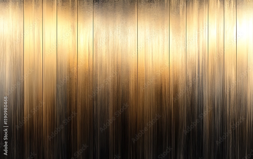 Aufkleber gold and black vertical striped background with light effect for design