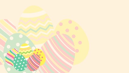  A Playful Array of Colorful Eggs Creating a Cheerful Backdrop Full of Festive Vibrance, Symbolizing Joy, Creativity, and Spring’s Blossoming Beauty in Every Hue and Pattern