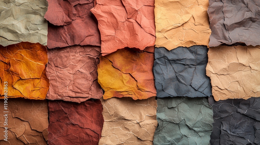 Aufkleber textured paper backgrounds in various colors and patterns