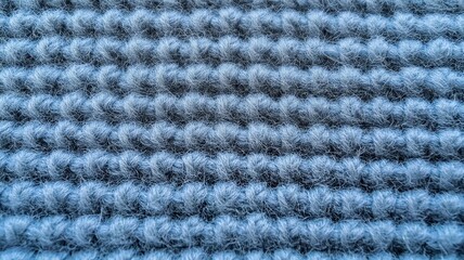 Soft and Soothing Uniform Woolen Texture in Tranquil Baby Blue Hue