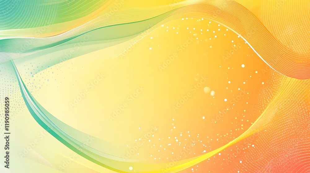 Poster abstract colorful wave background design for presentations