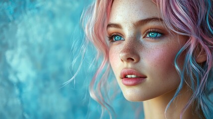 Portrait of a beautiful woman.