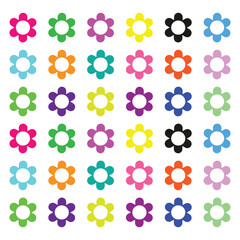 seamless pattern with flowers and wallpaper