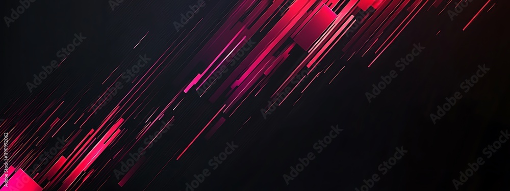 Aufkleber diagonal pink lines on a dark background for a modern abstract design