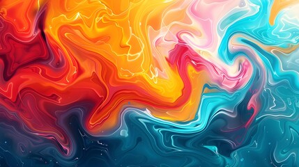 Abstract colorful swirl background wallpaper design vibrant artistic illustration paint
