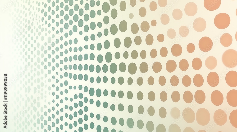 Aufkleber abstract pattern of circular dots in soft pastel colors background