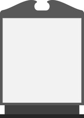 Illustration of a billboard stand with blank copy space. Empty sign board for your design. 