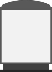 Illustration of a billboard stand with blank copy space. Empty sign board for your design. 