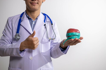 Young Asian Nutritionist, Health Doctor, Fruit, Weight Loss