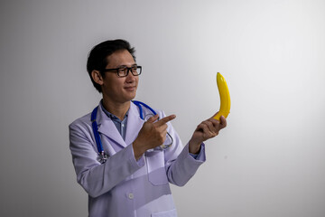 Young Asian Nutritionist, Health Doctor, Fruit, Weight Loss