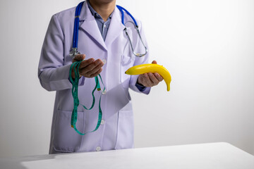 Young Asian Nutritionist, Health Doctor, Fruit, Weight Loss