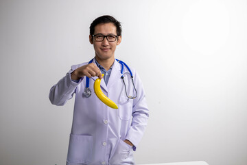 Young Asian Nutritionist, Health Doctor, Fruit, Weight Loss