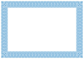 Guilloche Border Design For Certificate