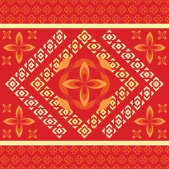 Artistic background showcases ethnic and tribal Mexican patterns with striped, geometric designs. A seamless pattern blending vibrant colours and symmetry, decoration and carpet.