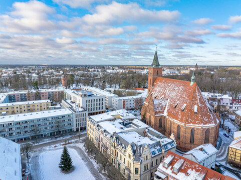 Bernau bei Berlin im Schnee
