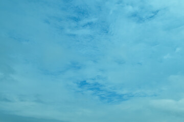 Beautiful and dramatic skyscape and cloudscape. Blue sky and clouds. Nature and background use.