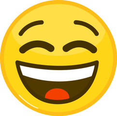 Obraz premium Colorful Smiley Face Emoji Illustration