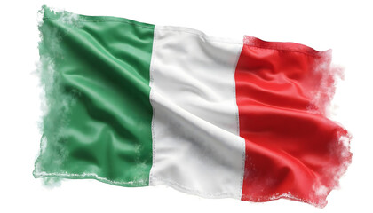 Obraz premium Italy flag Italian flag Iran flag Iranian flag, isolated on a white background