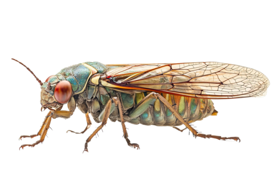 Cicada on transparent or white background,png