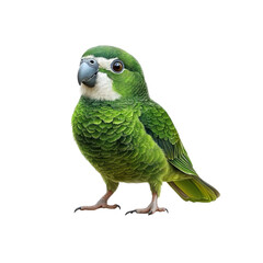 Vibrant White-fronted Parrot on Transparent background