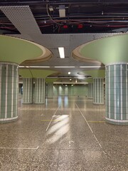 interior of the German train station