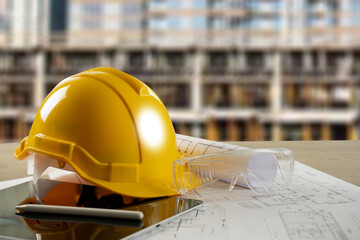 Engineer architect industry 4.0 using computer construction site, industrial and innovation...