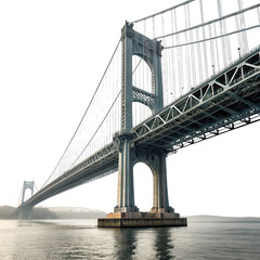 Obraz premium Majestic Bridge Spanning Calm Waters