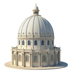 Fototapeta premium Ornate Architectural Dome with Windows and Detailed Finishes