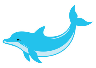 Playful Dolphin Illustration