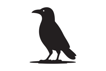 Crow vector silhouette artwork 