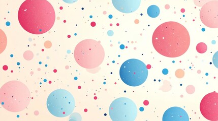 Playful Pastel Polka Dot Pattern. Generative AI