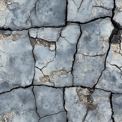 Obraz premium Cracked and weathered peeling paint texture with rustic and aged details in a seamless pattern