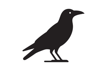 Crow vector silhouette artwork 