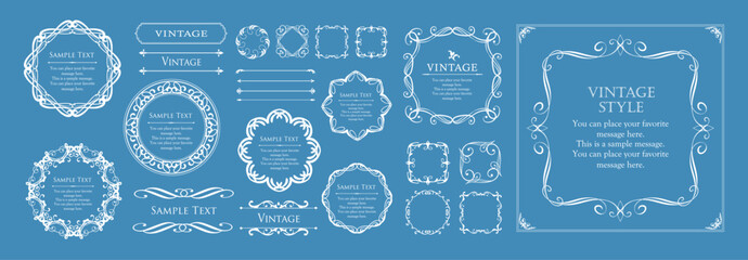 高級感のあるフレームデザインセット