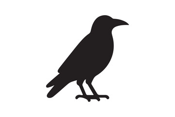 Crow vector silhouette artwork 