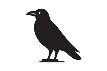 Crow vector silhouette artwork 